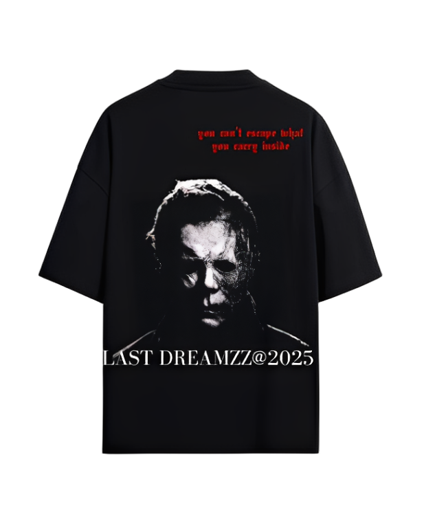 HALLOWEEN II “PREMIUM” OVERSIZED TEE IN BLACK