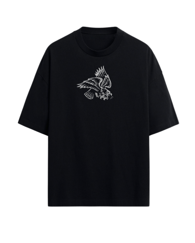 HALLOWEEN II “PREMIUM” OVERSIZED TEE IN BLACK